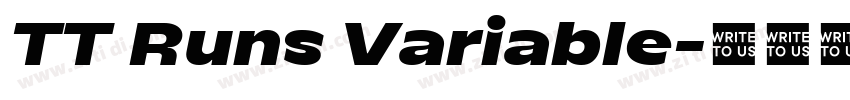 TT Runs Variable字体转换